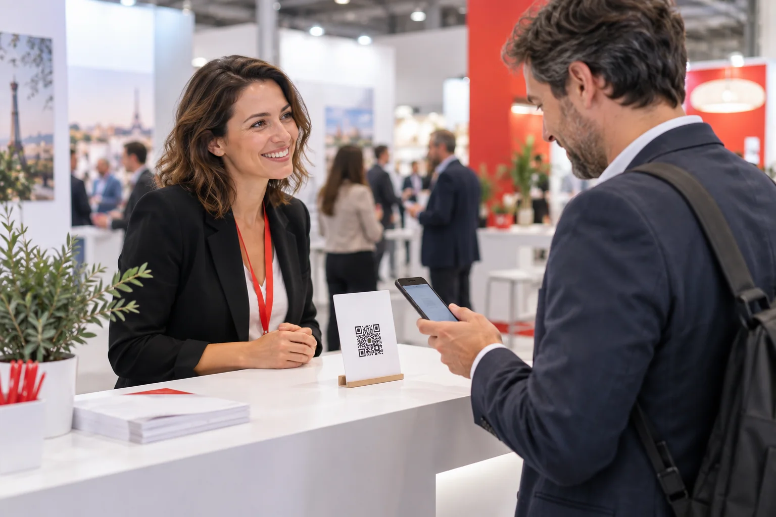 Carte de visite numérique en salon professionnel : le mode d’emploi