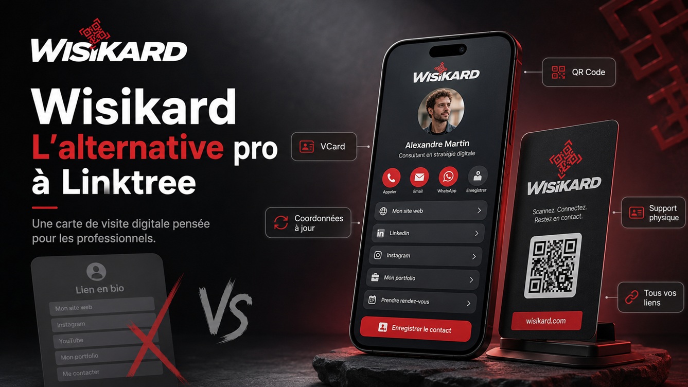 Wisikard, une alternative à Linktree pensée pour les professionnels