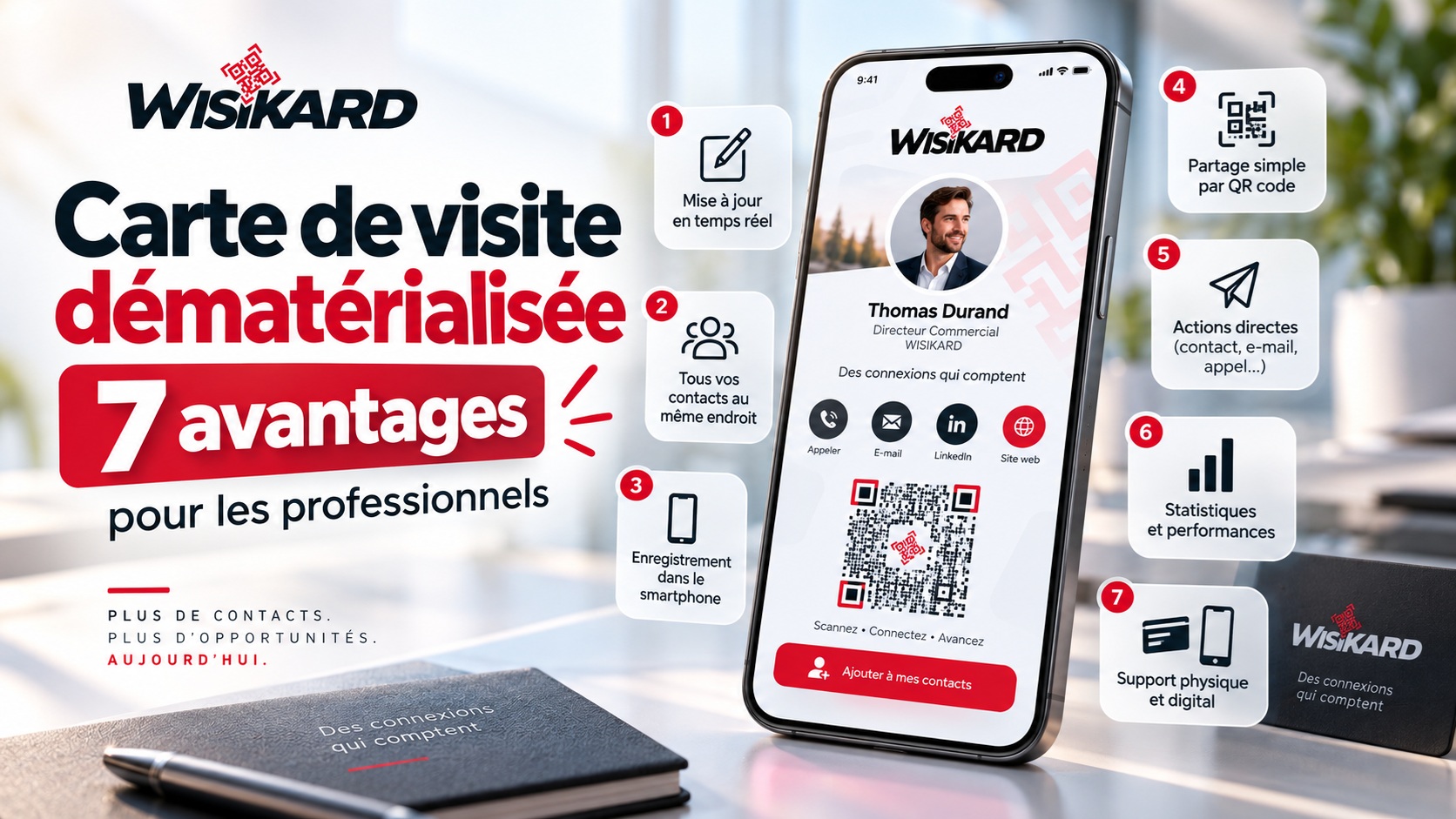 Carte de visite dématérialisée : 7 avantages pour les professionnels