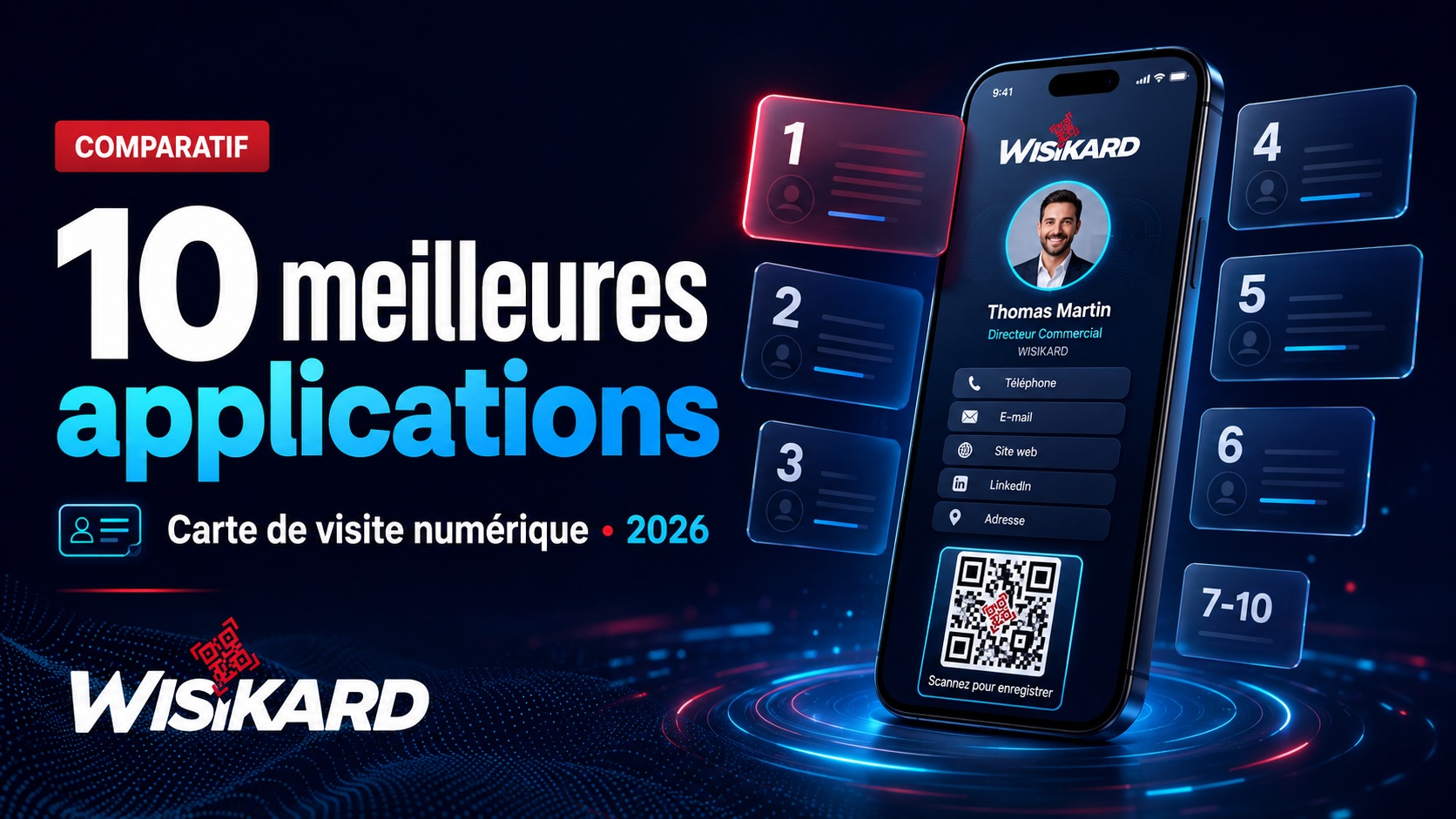 Les 10 meilleures applications pour créer une carte de visite numérique en 2026